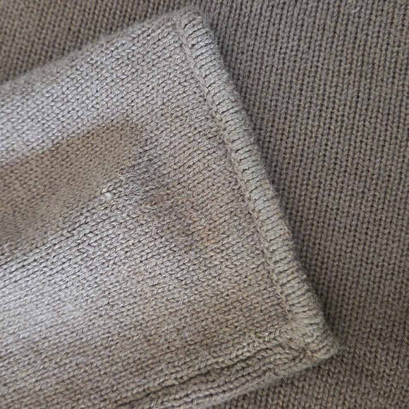 MICHAEL Michael Kors | Brown Tunic Sweater Zip Back Rounded Hem Size Medium - Picture 6 of 6